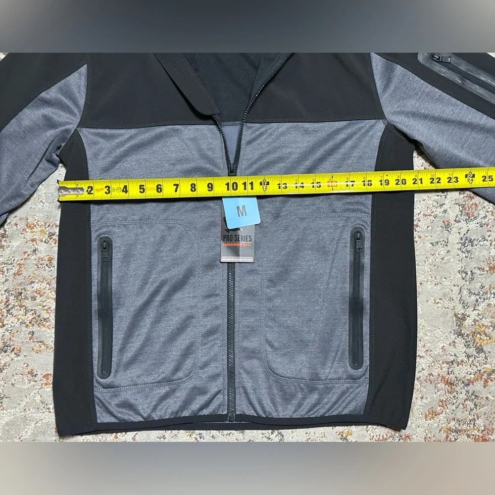 HAWKE & CO Pro series athletic jacket size Medium in graphite Heather NEW